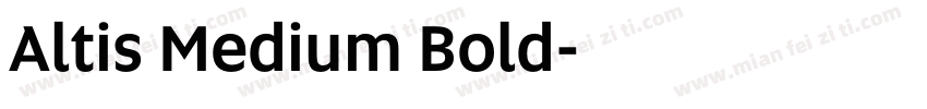 Altis Medium Bold字体转换